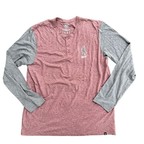 47 Forty Seven  JACKSON HOLE Wyoming Long Sleeve Crewneck T-Shirt Men's XXL New - Picture 1 of 5